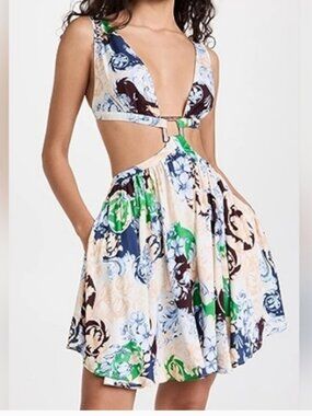 Anthropologie Agua Bendita "Giellian" Cardumen Floral Mini Dress size S